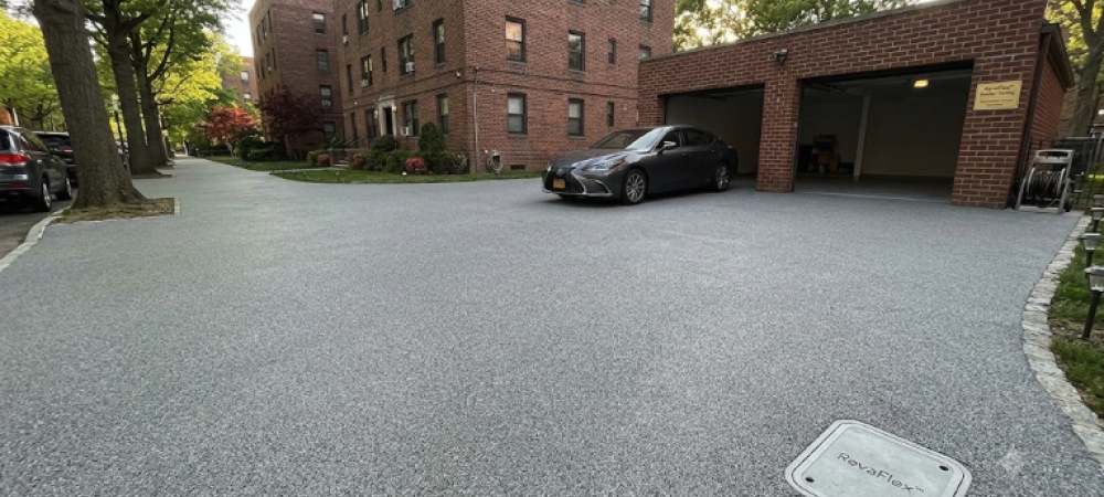image of rubber pavement